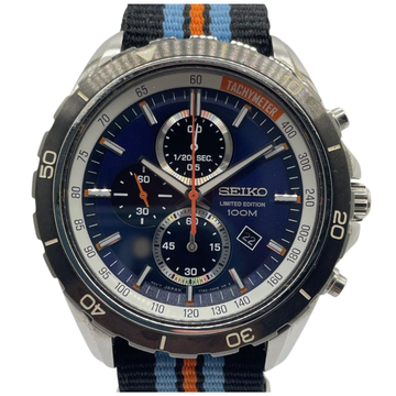 Seiko Criteria Chronograph Quartz 43mm Blue Dial Watch